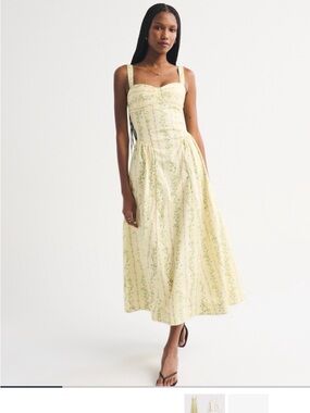 New! Abercrombie bra free dipped waist maxi dress